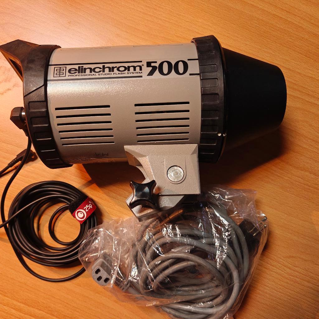 Elinchrom 500 flitskop, Verzenden, Gebruikt, Overige merken