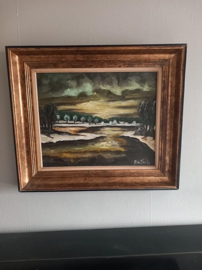 leielandschap Rik Canty, Antiek en Kunst, Ophalen