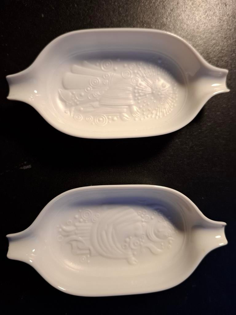 2 cendriers porcelaine "La Flûte Enchantée" Rosenthal, Enlèvement