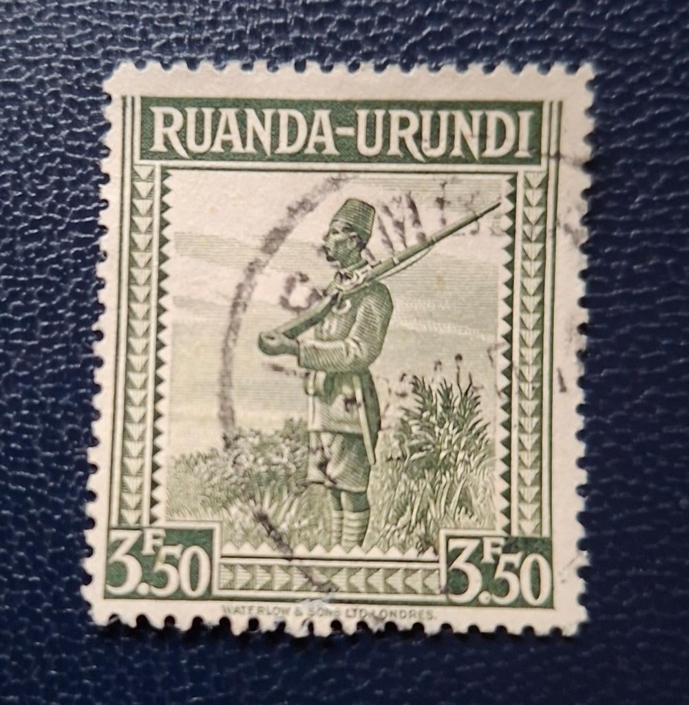 Postzegel Ruanda-Urundi OBP 140, Postzegels en Munten, Postzegels | Afrika, Gestempeld, Ophalen of Verzenden