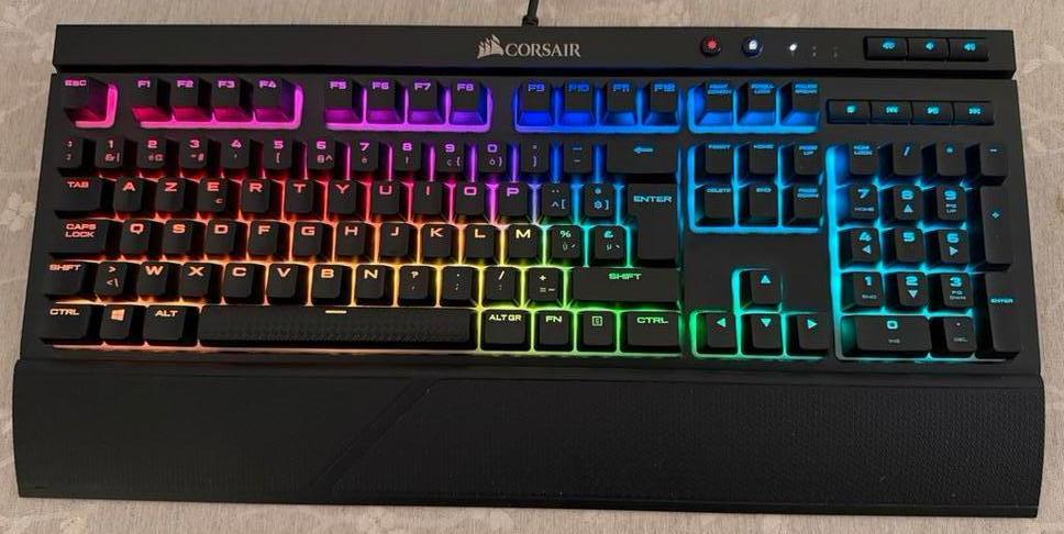 Corsair K68, TOPKEYBOARD, clavier de jeu mécanique AZERTY, Azerty, Comme neuf, Filaire, Corsair