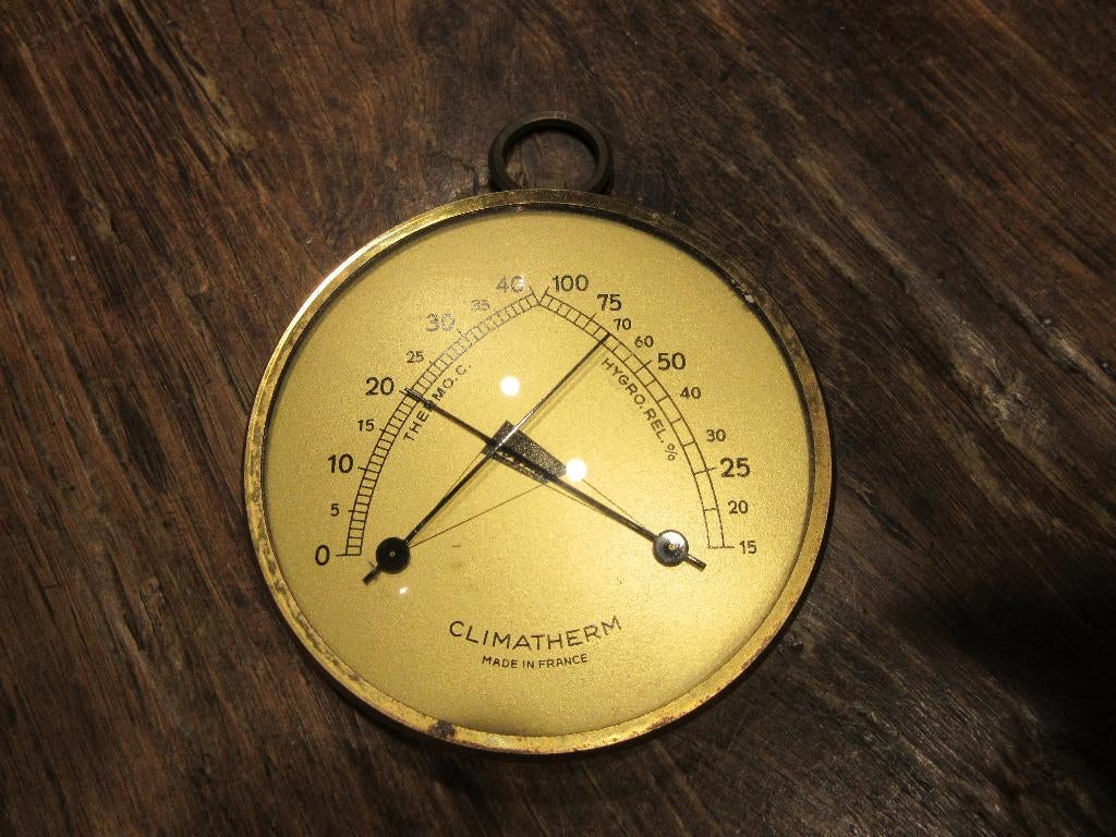 CLIMATHERM Thermo-hygrometer THERMO.C. HYGRO.REL, Antiek en Kunst, Ophalen