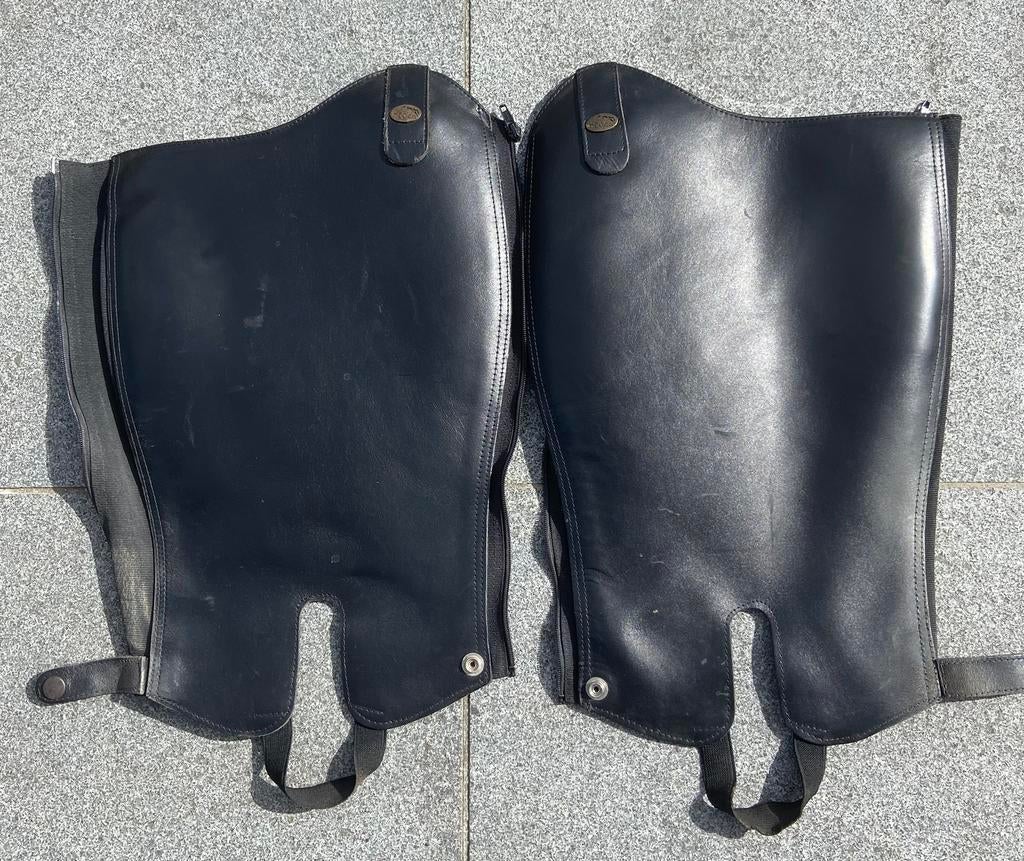 Lederen chaps zwart, Ophalen, Zo goed als nieuw