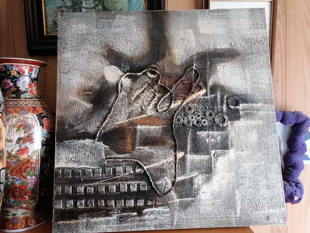 schilderij op doek, Antiek en Kunst, Ophalen