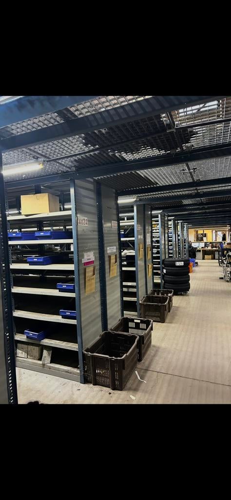 grote tussenverdieping met stalen rekken, Doe-het-zelf en Bouw, Ophalen of Verzenden, Zo goed als nieuw