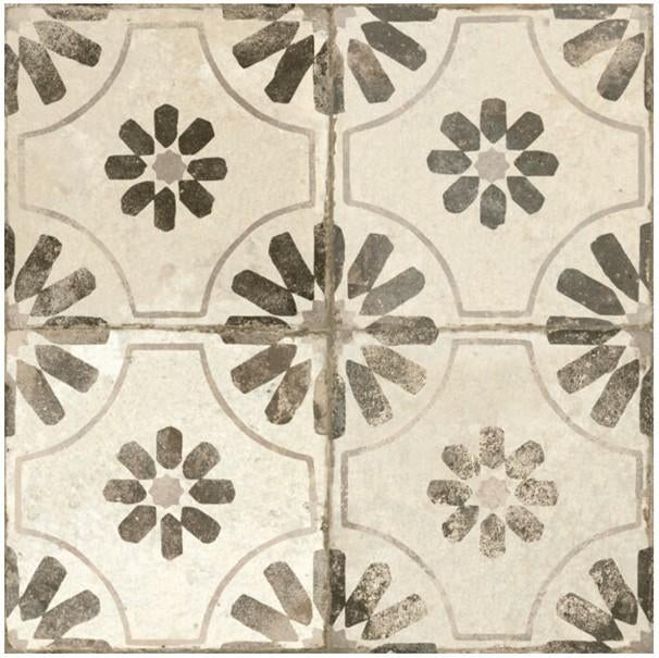 Vintage vloertegels - Peronda FS Blume nero - 45x45 cm, Huis en Inrichting, Zetels | Zetels, Nieuw, Rechte bank, Overige maten