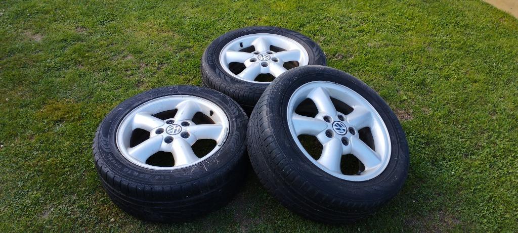 VW velgen banden VW 7M0601025G BBS Germany 215/55R 1697HXL, Auto-onderdelen, Ophalen, Gebruikt, Band(en)