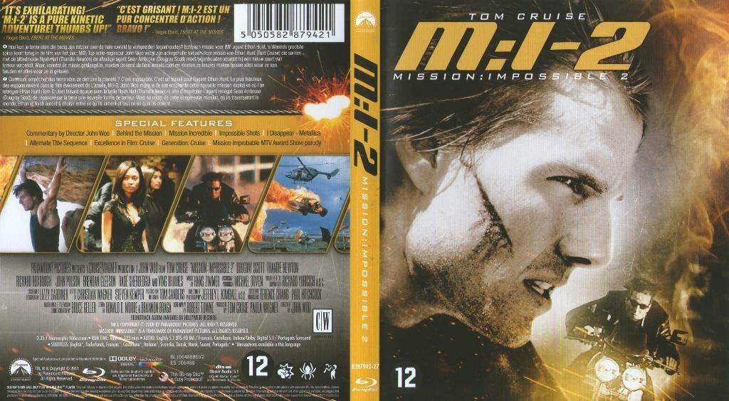 mission impossible 2 (blu-ray) neuf, CD & DVD, Blu-ray, Enlèvement ou Envoi, Comme neuf, Action