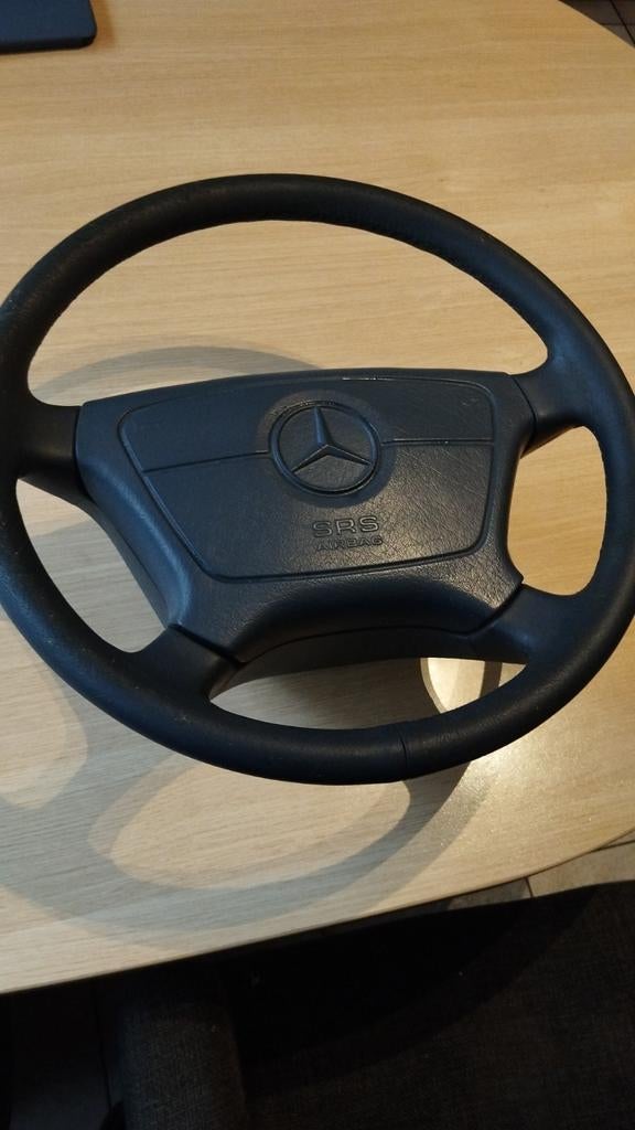 Lederen stuurwiel voor Mercedes oldtimer W 140 type S klasse, Auto-onderdelen, Ophalen of Verzenden, Gebruikt, Universele onderdelen
