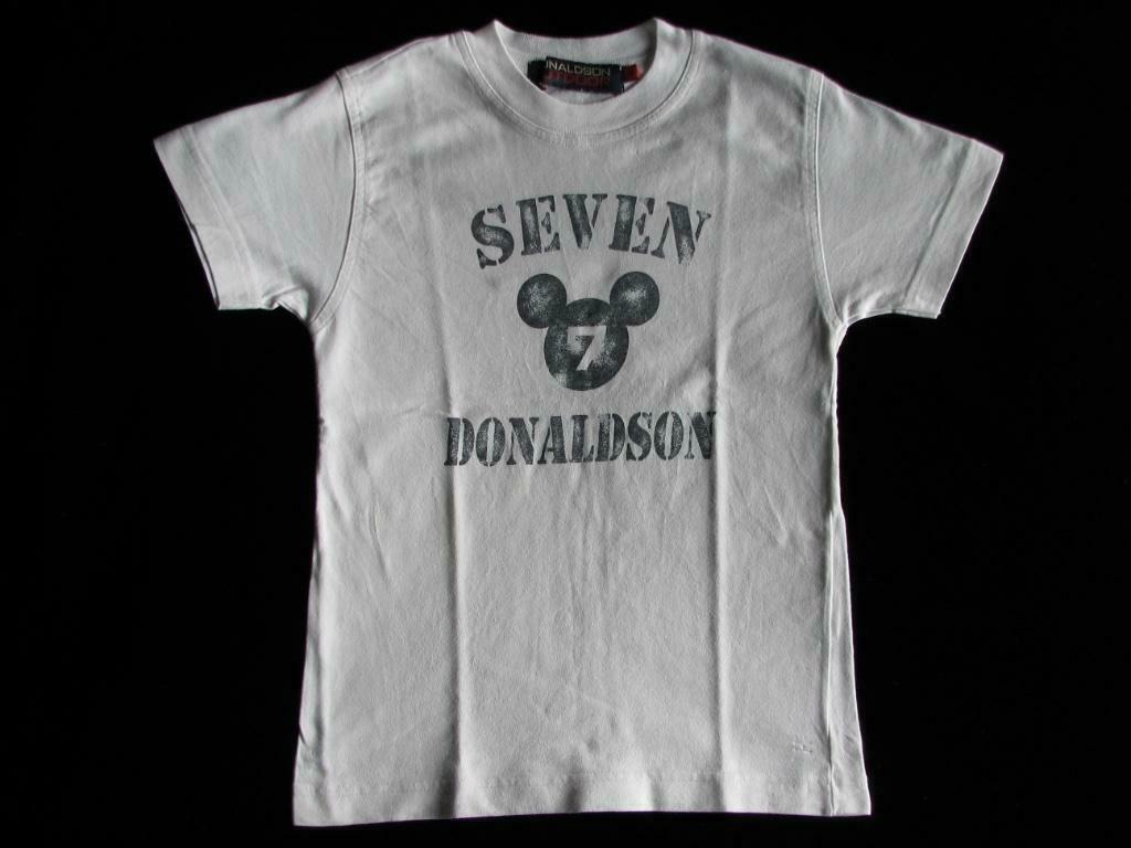 Wit meisjes shirt 'Donaldson' met SEVEN erop, 4jaar (104), Kinderen en Baby's, MET, Jongen of Meisje, Ophalen of Verzenden, Zo goed als nieuw