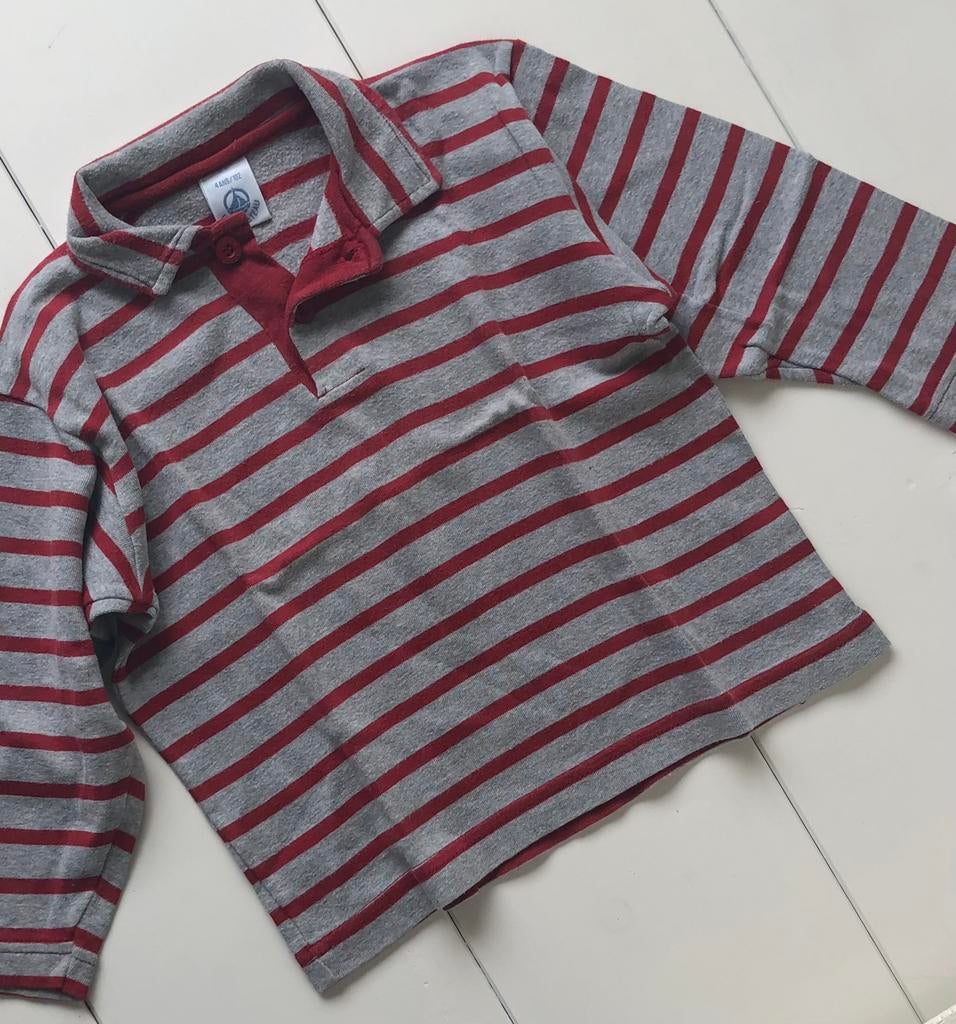 polo à manches longues Petit Bateau 104, Garçon, Enlèvement ou Envoi, Chemise ou À manches longues, Petit Bateau