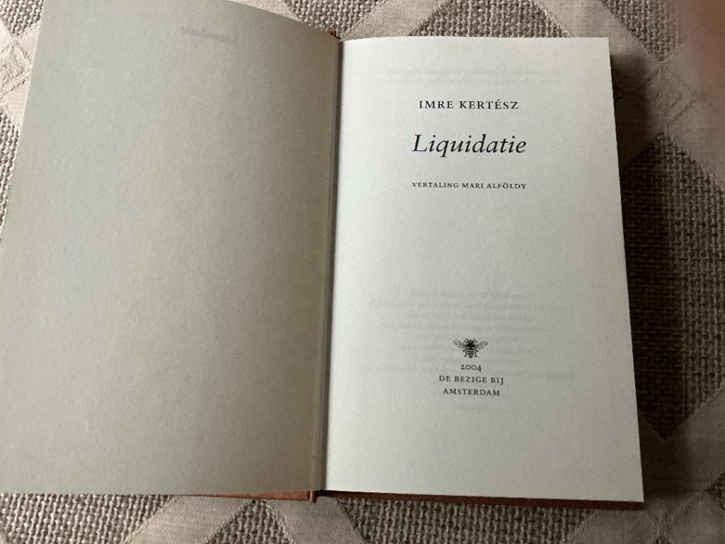 Liquidation, Livres, Enlèvement ou Envoi, Comme neuf, Europe autre, Imre Kertész