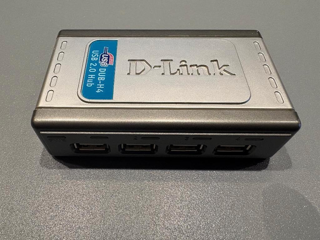 D-Link USB HUB 4 poorten, Computers en Software, Dockingstations, D+Link, Nieuw, USB-hub, Laptop