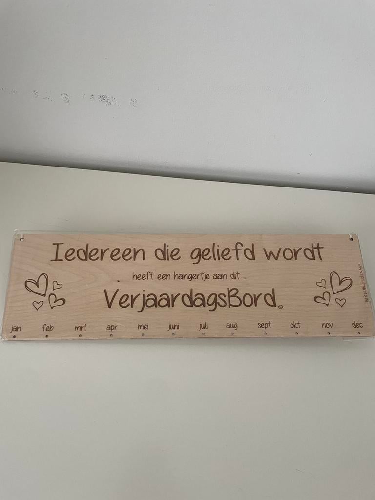 Verjaardagskalender, Ophalen of Verzenden, Nieuw