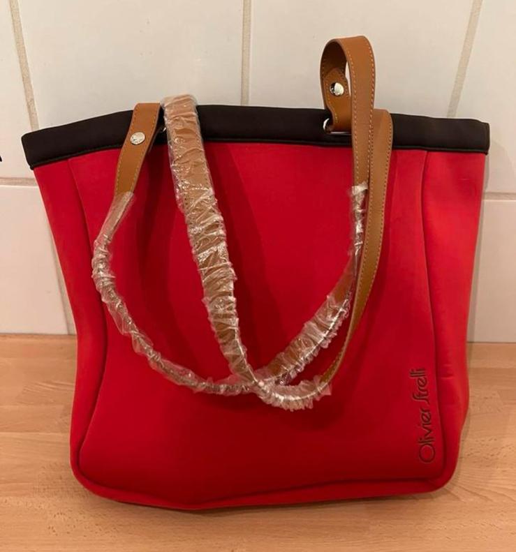 Strandtas  Oliver Strelli NIEUW, Handtassen en Accessoires, Tassen | Damestassen, Ophalen, Nieuw, Rood, Overige typen