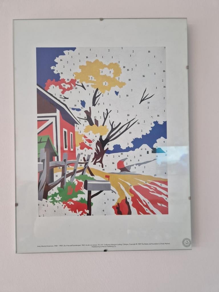 Andy Warhol,  do it yourself landscape official litho print, Antiek en Kunst, Ophalen of Verzenden