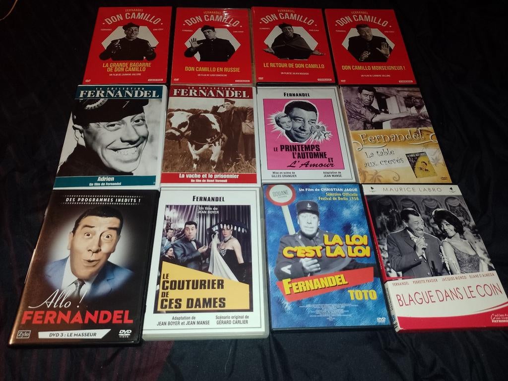 A vendre en DVD liste évolutive Fernandel, Tous les âges, Enlèvement ou Envoi, Comme neuf, Comédie d'action