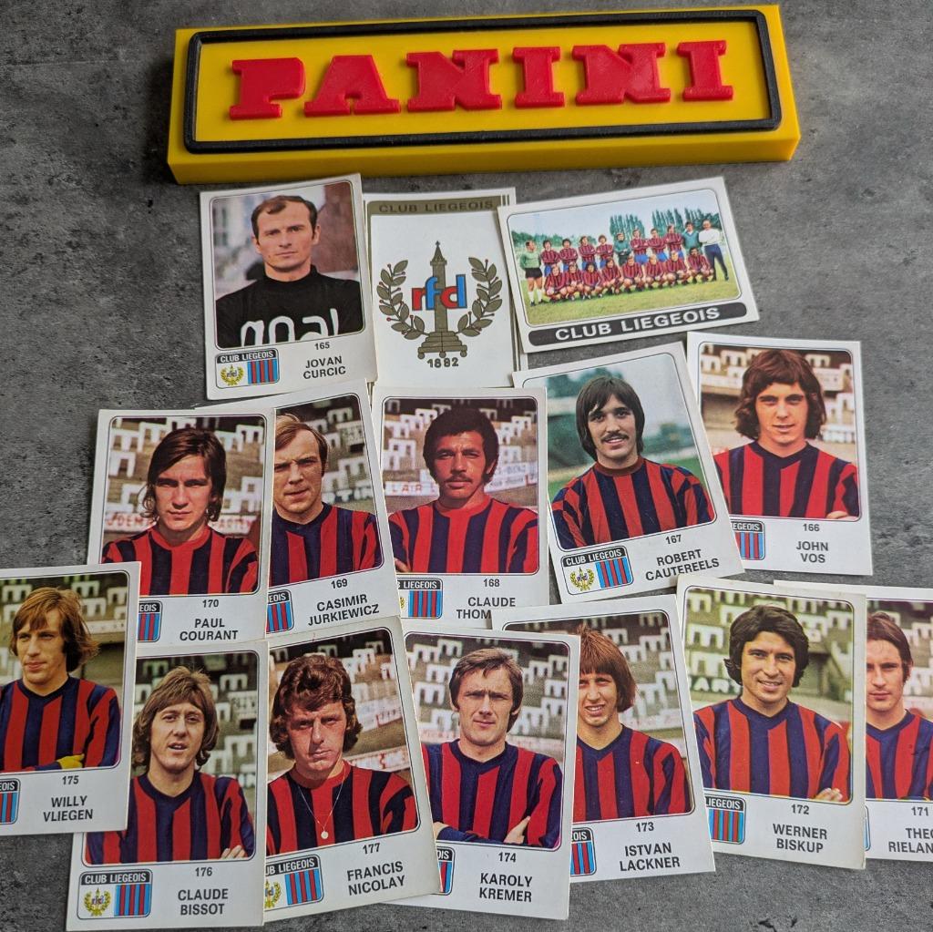 PANINI FOOTBALL 1973/74 FC LIEGE LOT DE 15 AUTOCOLLANTS 1973, Envoi
