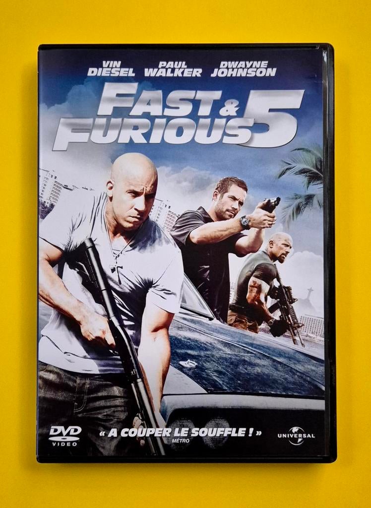 DVD 📀 Fast and furious 5 - Vin Diesel / Paul Walker V2, À partir de 12 ans, Enlèvement ou Envoi, Utilisé, Action