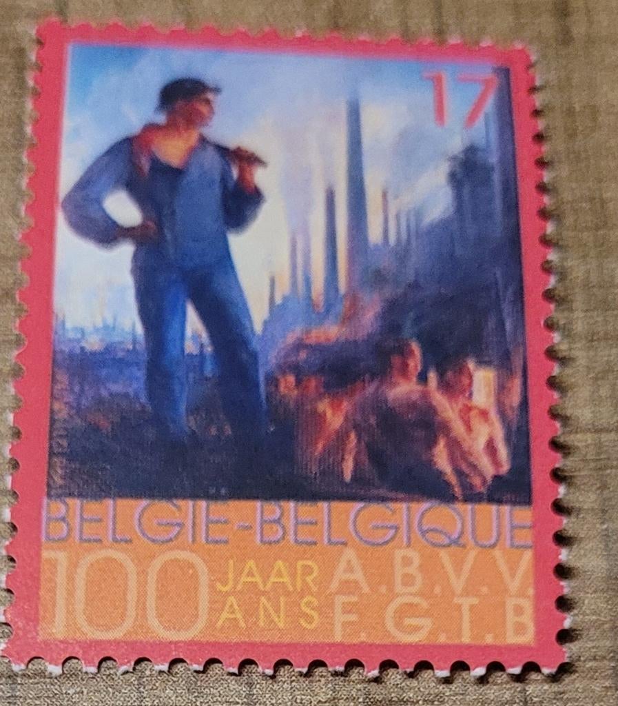 Postzegel: 100 jaar A.B.V.V. (postfris), Frankeerzegel, Ophalen of Verzenden, Zonder stempel, Postfris