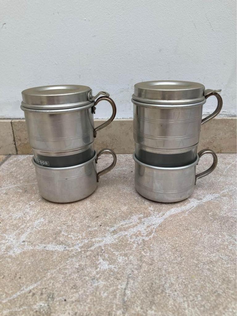 Retro koffietassen met filter, Antiek en Kunst, Ophalen of Verzenden