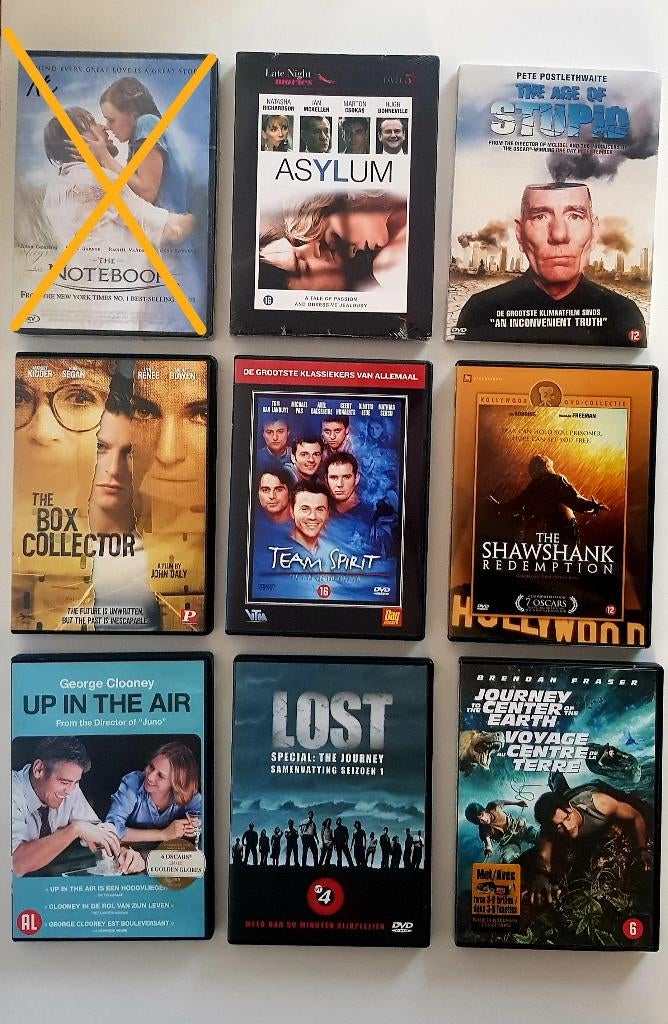 dvd shawshank redemption, team spirit, asylum, age of stupid, Tous les âges, Enlèvement ou Envoi, Neuf, dans son emballage, Action