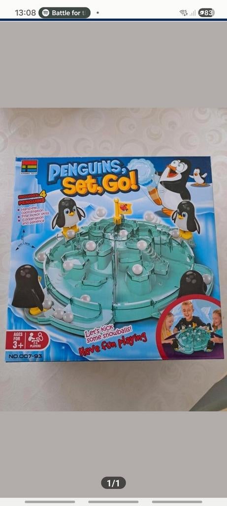 Pinguïn gezelschap spel, Ophalen, Gebruikt