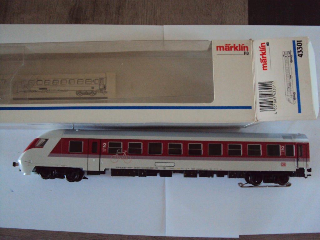 Marklin H0 treinset DB IC  4 wagons 1 stuurstand 43301 DB, Ophalen, Wisselstroom, Treinset, Zo goed als nieuw