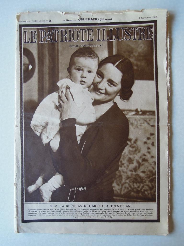 tijdschrift Le patriote illustre 8 septembre 1935  N° 36, Ophalen of Verzenden, Gebruikt, Tijdschrift of Boek
