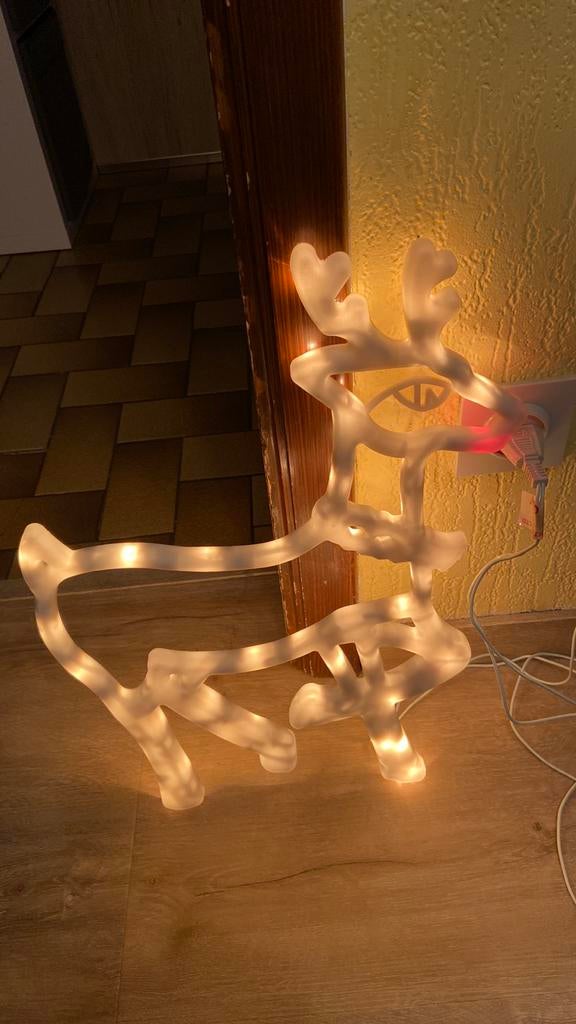 Rendier kerst verlichting, Ophalen of Verzenden, Zo goed als nieuw
