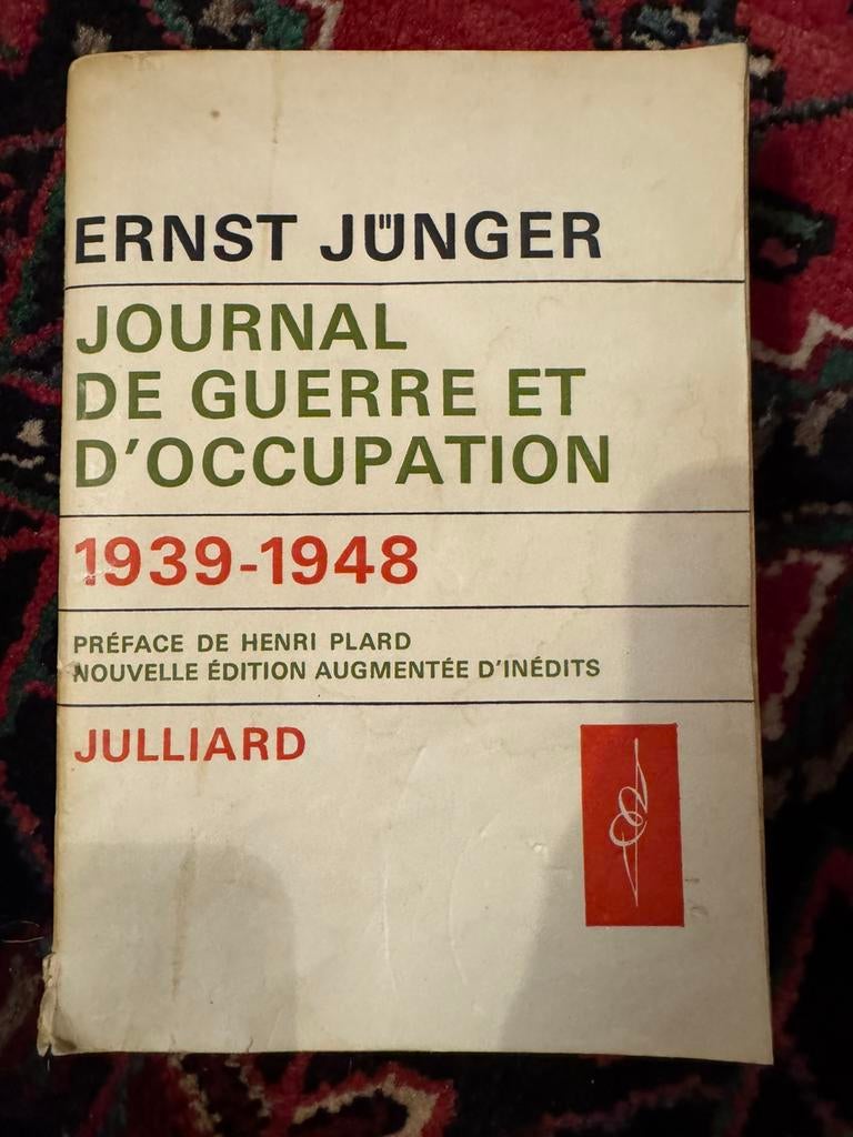 Jünger : journal de guerre et d’occupation, Enlèvement, Comme neuf