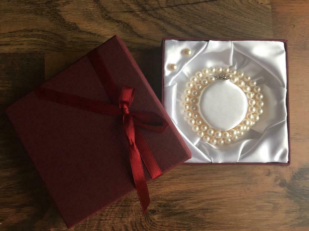 Set van 3 juwelen met parels - NIEUW, Verzenden, Nieuw, Wit