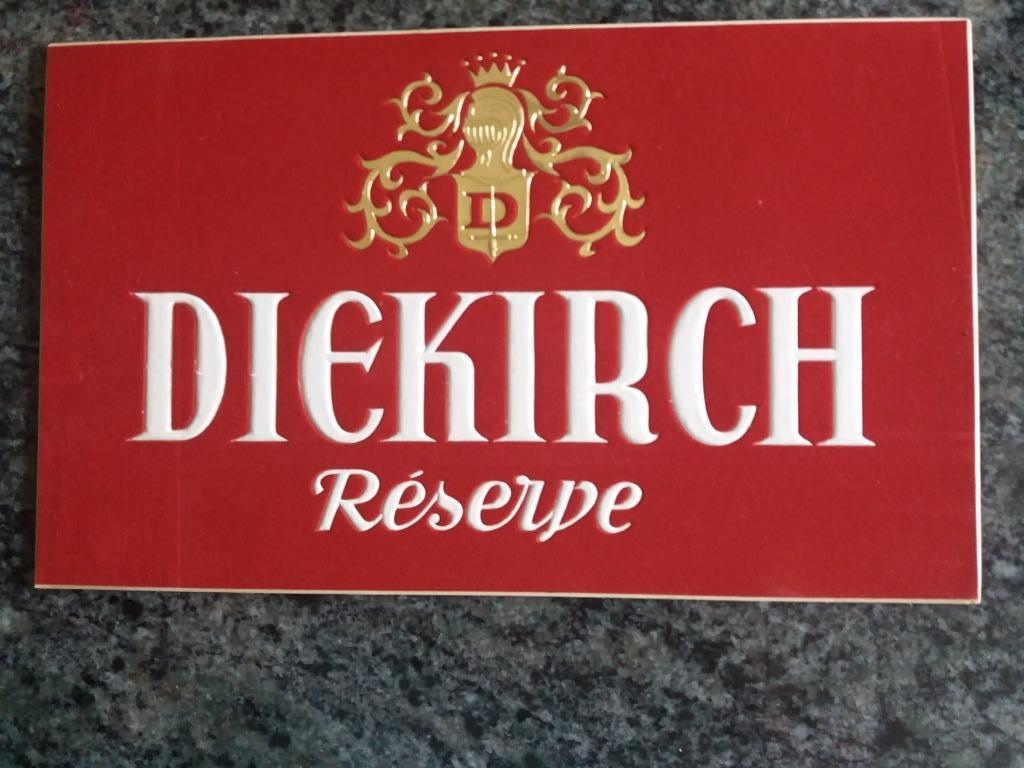 Diekirch Reserve carton, Collections, Enlèvement ou Envoi, Comme neuf, Panneau, Plaque ou Plaquette publicitaire, Autres marques