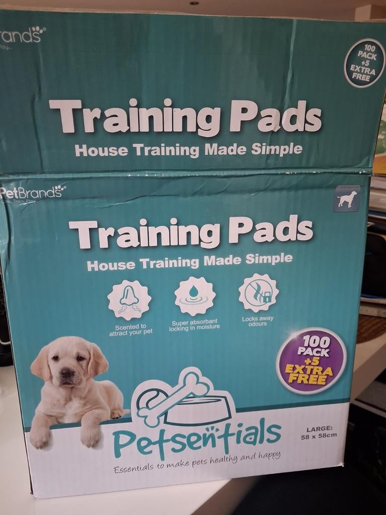 Training puppypads maat large 58 x 58 cm, Ophalen of Verzenden