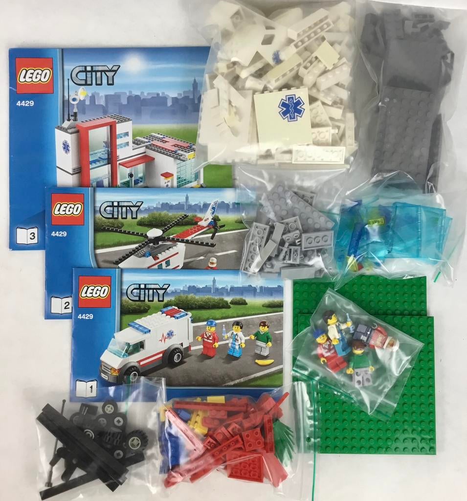 Lego City 4429 Sauvetage en hélicoptère à l'hôpital COMPLET, Enlèvement ou Envoi, Utilisé, Ensemble complet, Lego