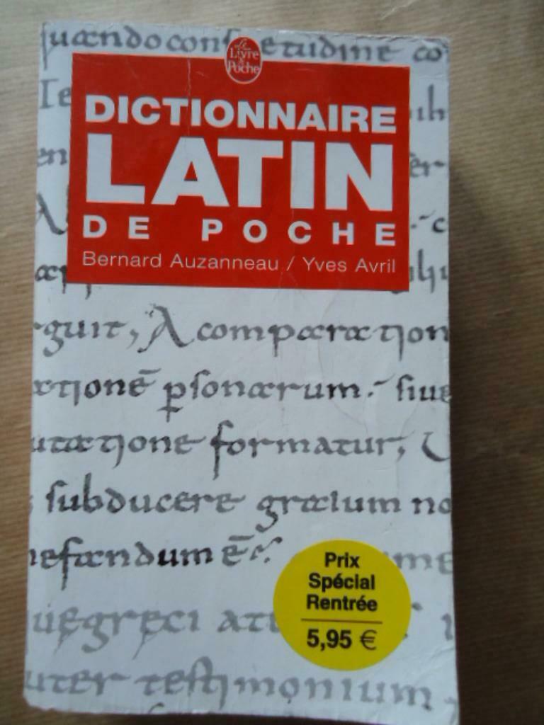 Yves Avril - Bernard Auzanneau Dictionnaire Latin De Poche, Livres, Enlèvement ou Envoi, Utilisé, Latin