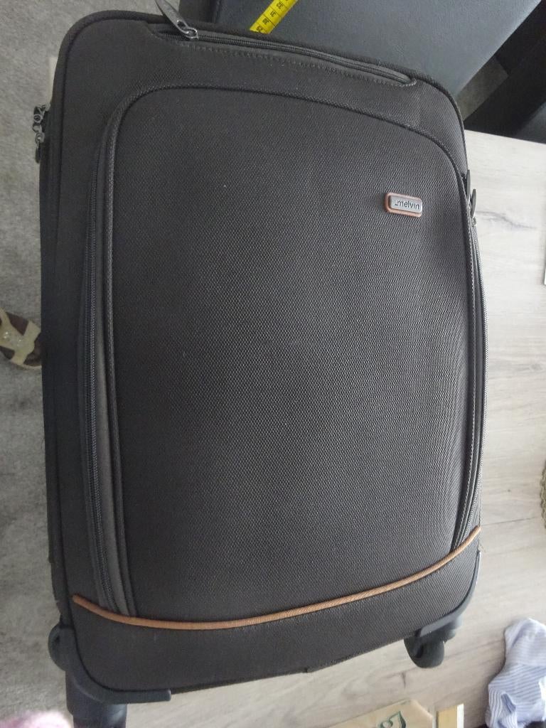 reis trolley melvin bruin, 35 à 45 cm, Roulettes, Comme neuf, Enlèvement