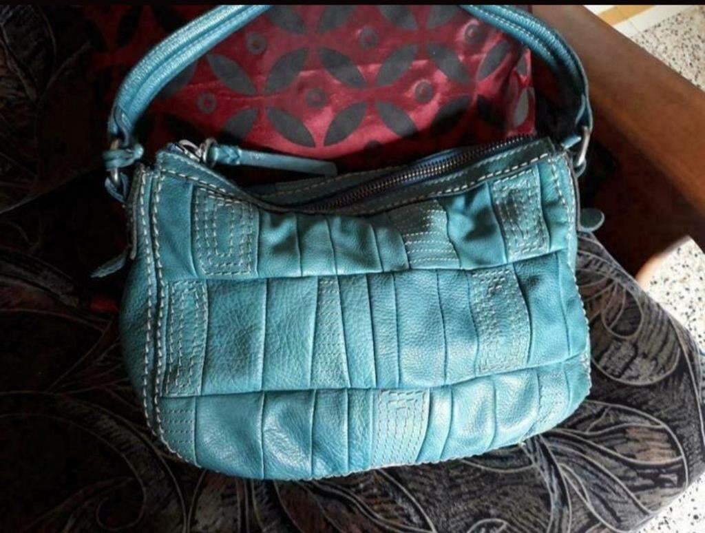 sac Fossil - bleu petrole, Envoi, Utilisé, Bleu