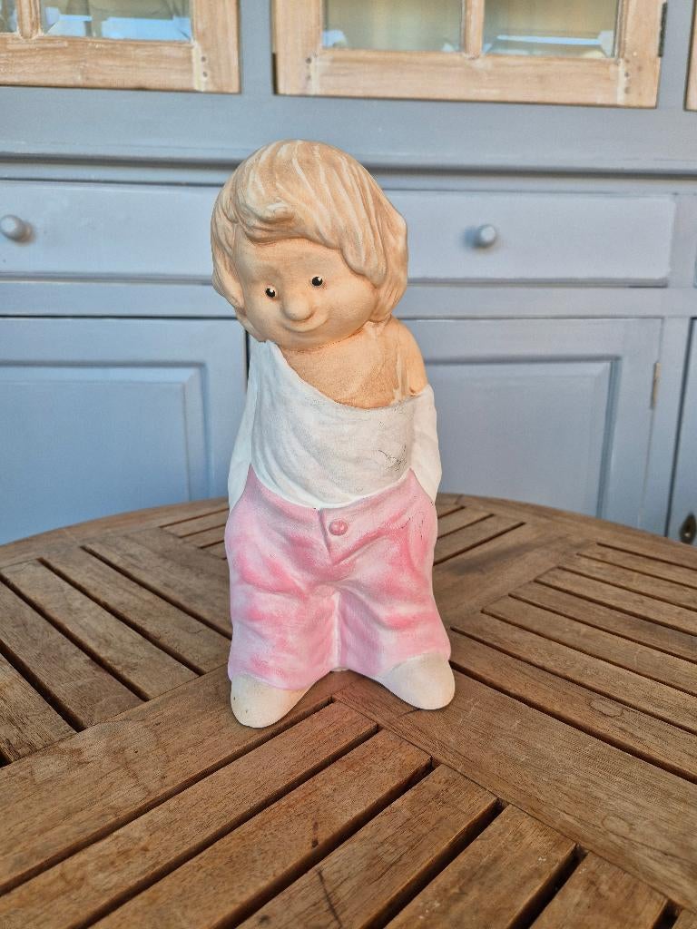 Gipsfiguur meisje, Ophalen of Verzenden, Gebruikt, Overige typen