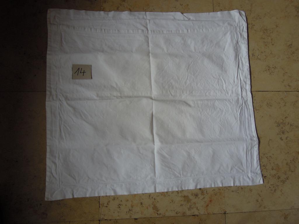 taie d'oreiller velours blanc avec rabat 70 x 60, Drap-housse ou Taie d'oreiller, Enlèvement ou Envoi, Une personne, Utilisé