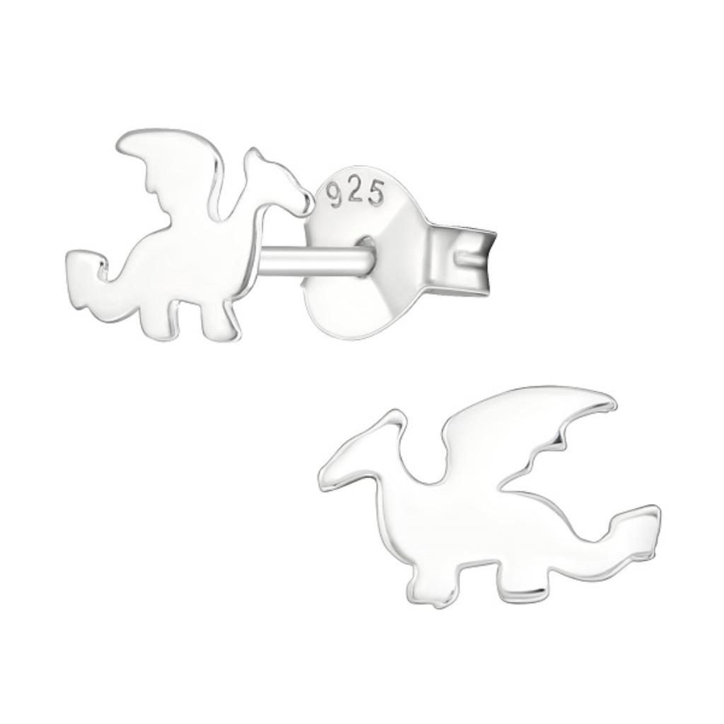 Boucles d'oreilles enfant dragon dragon argent sterling 925, Enlèvement ou Envoi, Neuf, Argent, Boucles d'oreilles