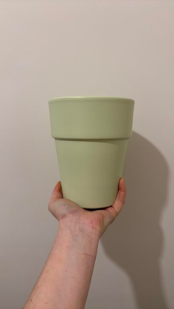 Pot de fleurs vert pistache - nouveau !, Enlèvement, Comme neuf