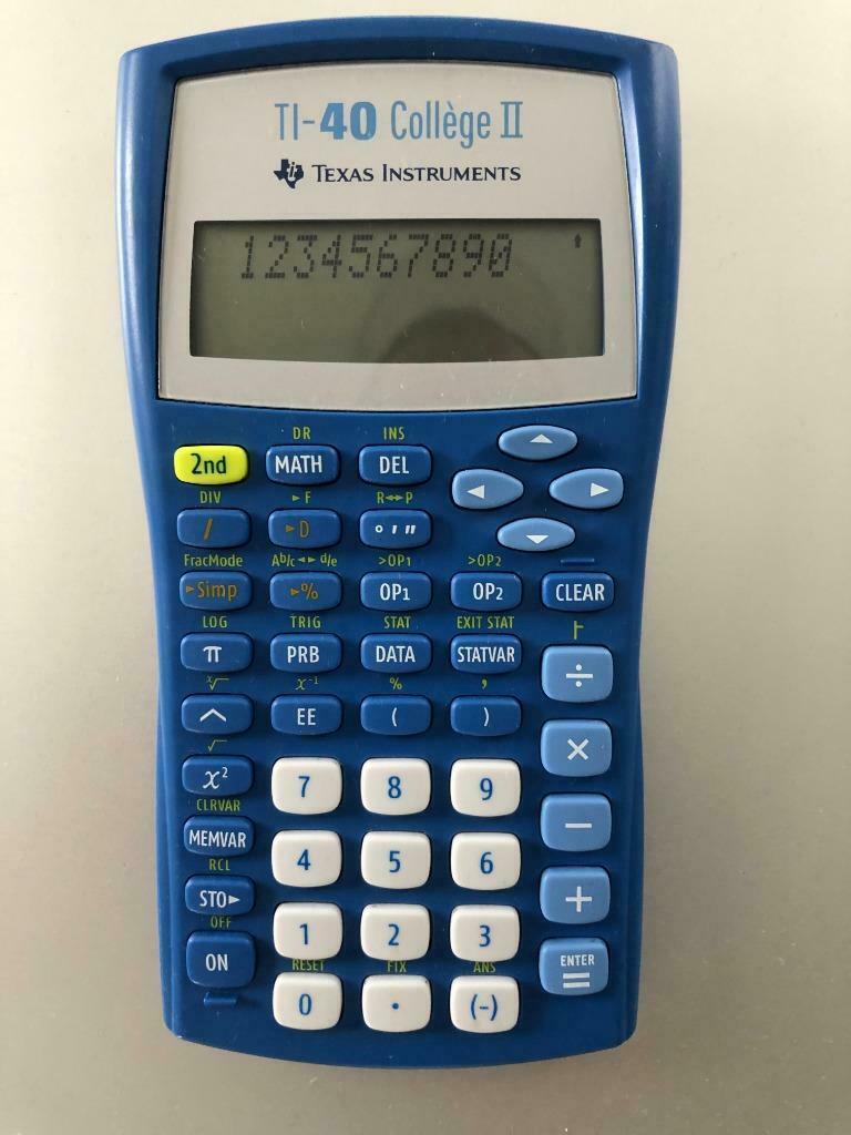 Rekenmachine Texas Instruments TI-40 College II, Ophalen of Verzenden, Gebruikt