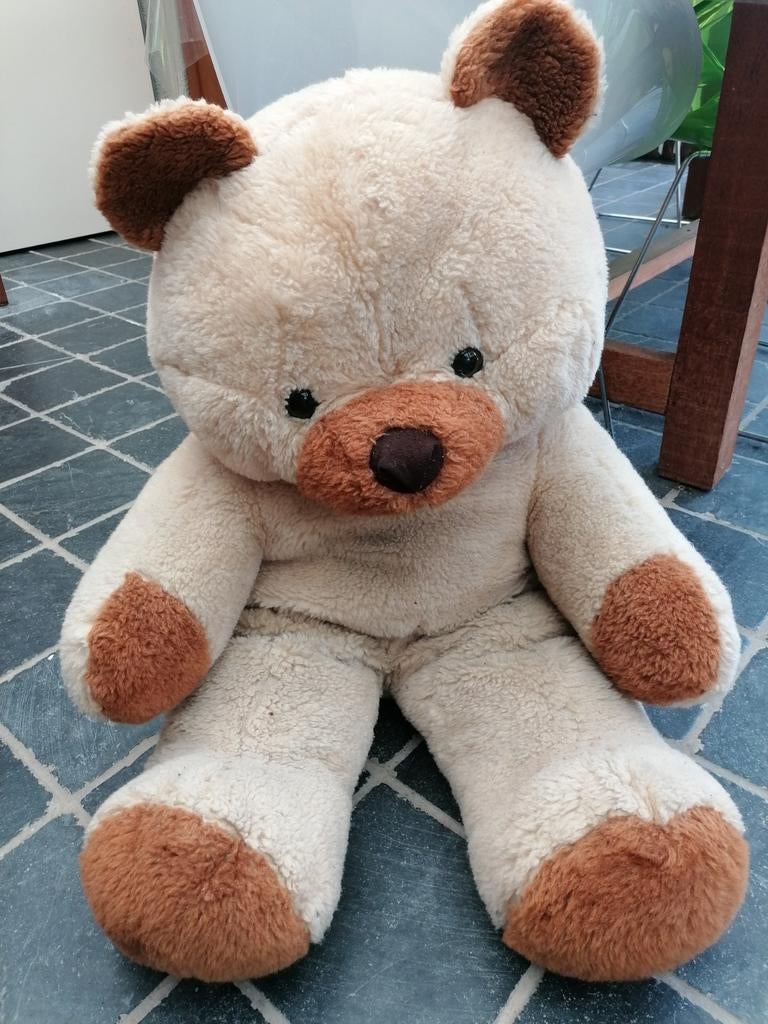 Vintage grote knuffelbeer, Kinderen en Baby's, Speelgoed | Knuffels en Pluche, Ophalen