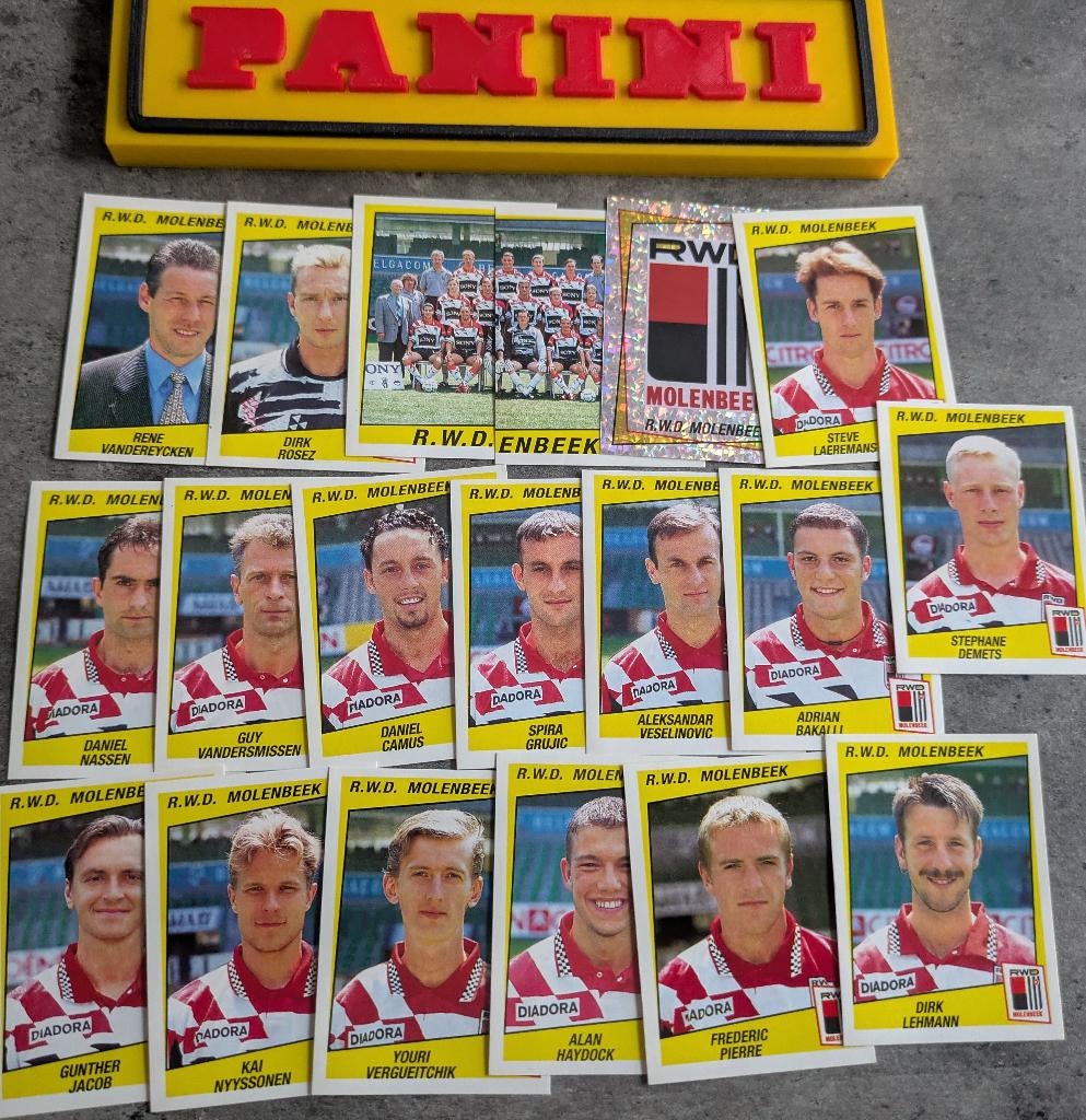 AUTOCOLLANT PANINI FOOTBALL 97 19 1997 RWDM MOLENBEEK FOOT, Envoi, Neuf