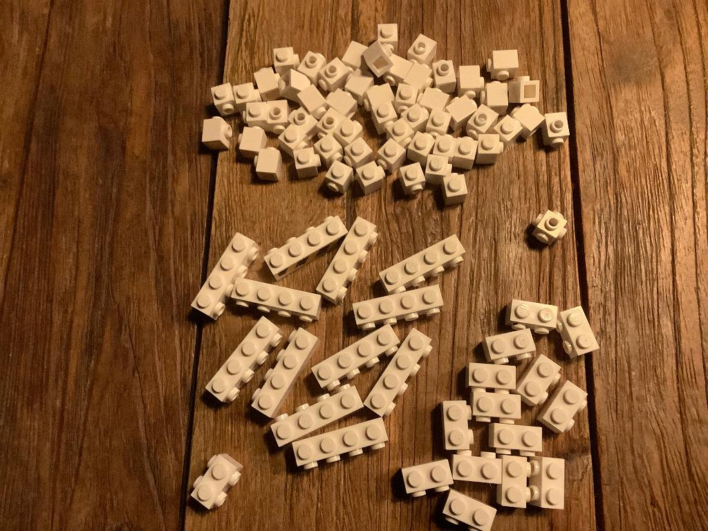 Lego blokjes studs wit 83 stuks / 133-5, Ophalen of Verzenden, Zo goed als nieuw, Losse stenen, Lego