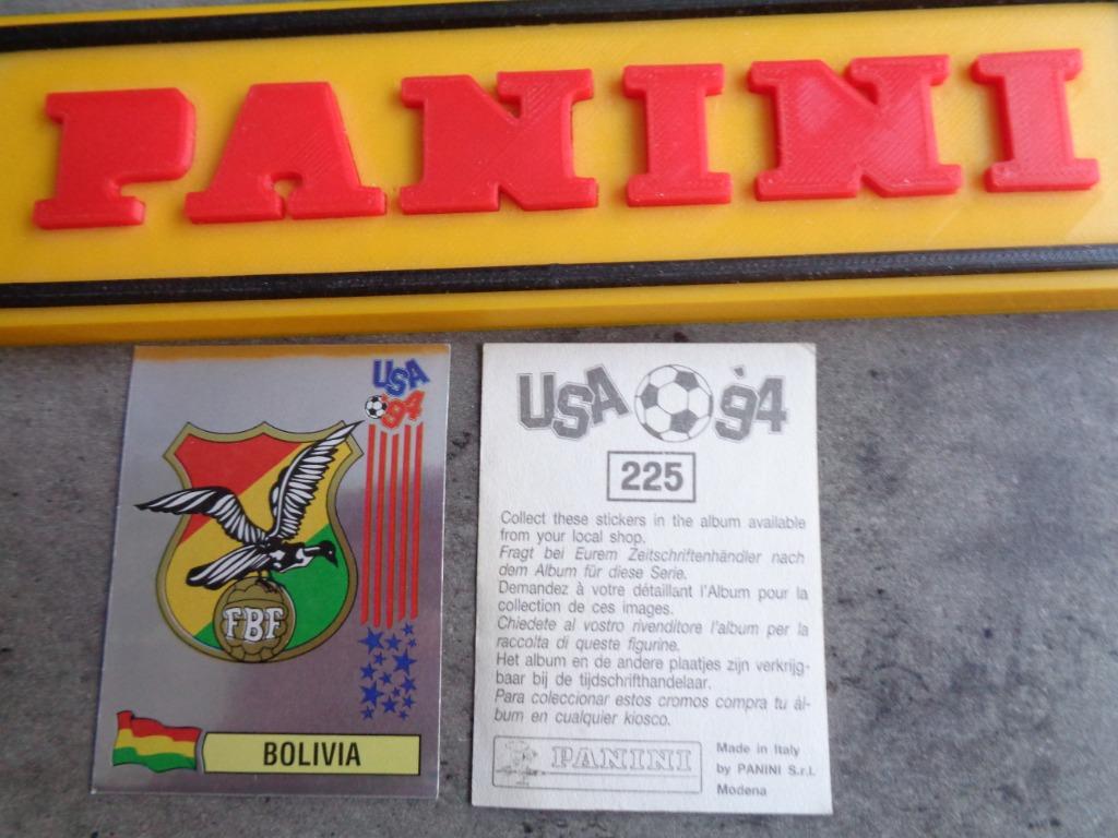 PANINI VOETBAL STICKER WORLD CUP 94 USA WK EMBLEEM ***** 1X, Ophalen of Verzenden, Sticker