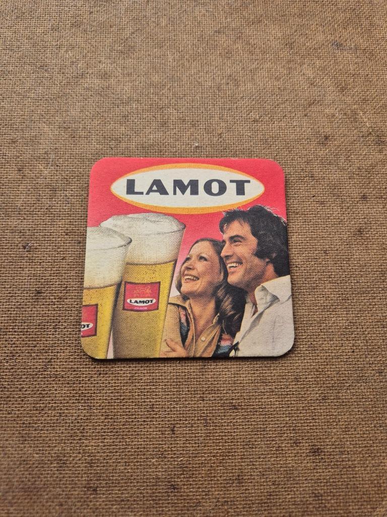 Sous bock Lamot (modèle 2), Collections, Enlèvement ou Envoi, Utilisé, Sous-bock, Autres marques
