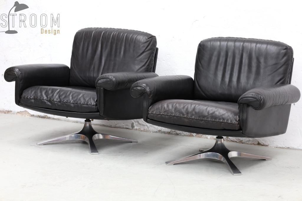 De Sede Lounge chairs fauteuils Jaren Vintage Design Stoelen, 75 à 100 cm, Cassina B&B Italia Vitra Eames COR Ligne Roset Togo Retro