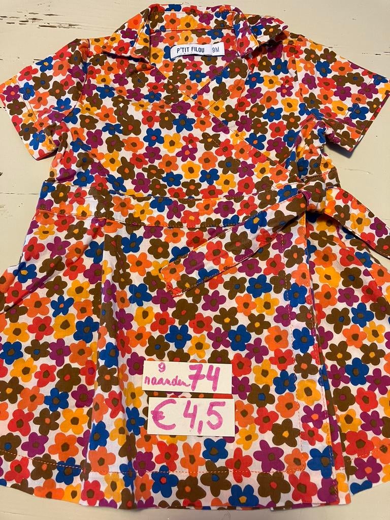 Robe portefeuille colorée P'tit Filou taille 74/9M, Enlèvement ou Envoi